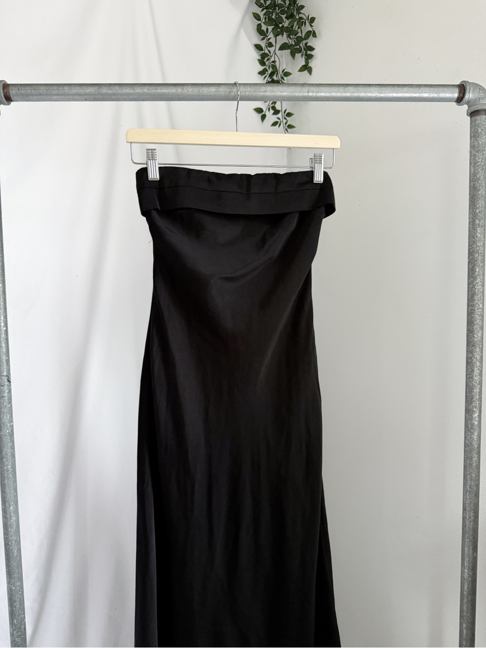 Black Maxi Dress with cowl back